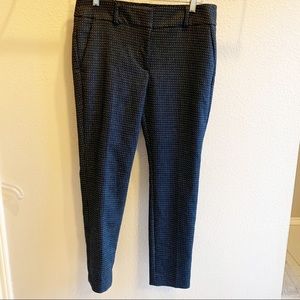 Ann Taylor Loft Marisa Skinny Navy Blue Trouser Pant 6P